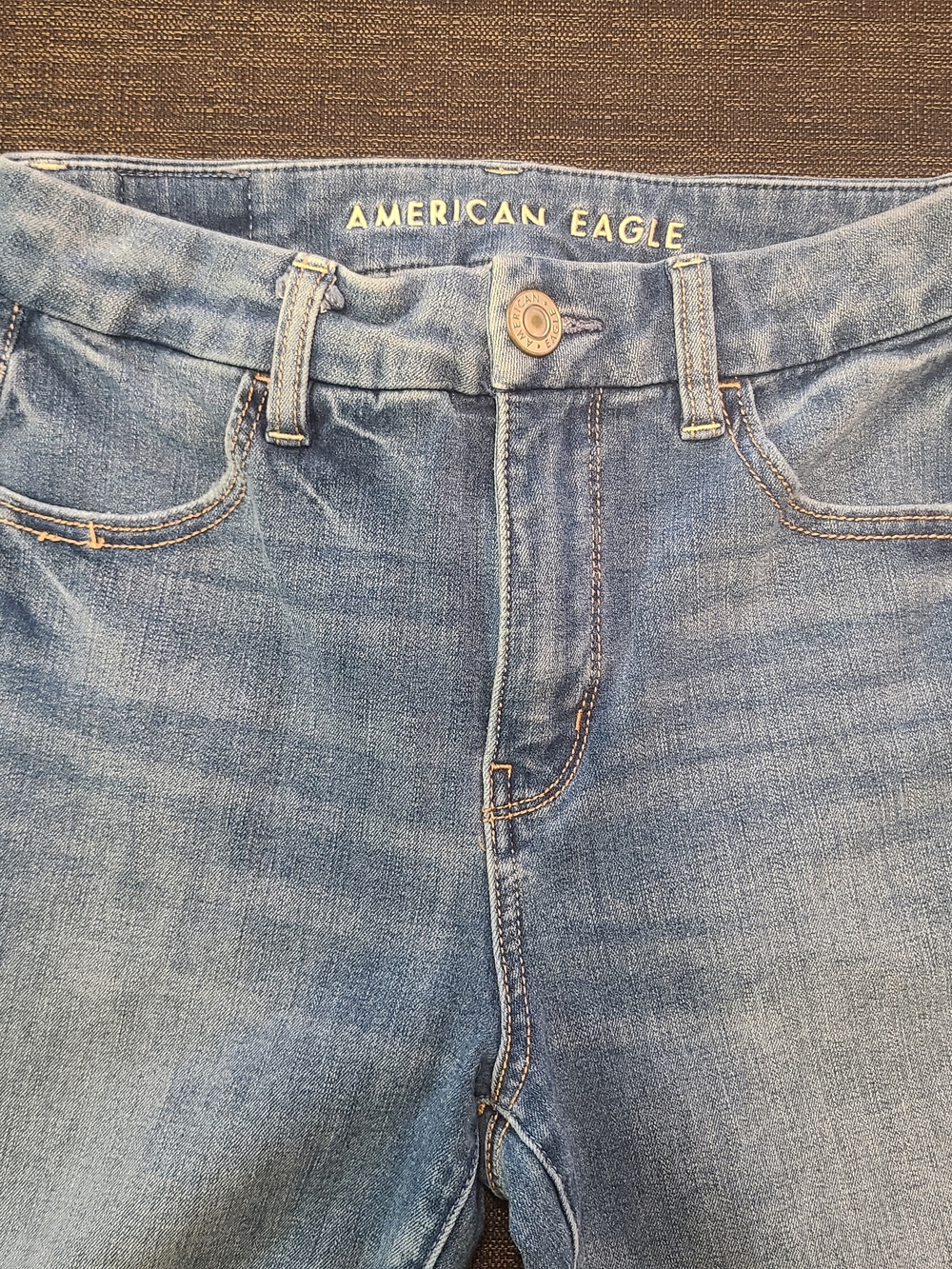 Womens Blue Jeans Size 2 American Eagle Curvy High-Rise Jegging The Dream Jean